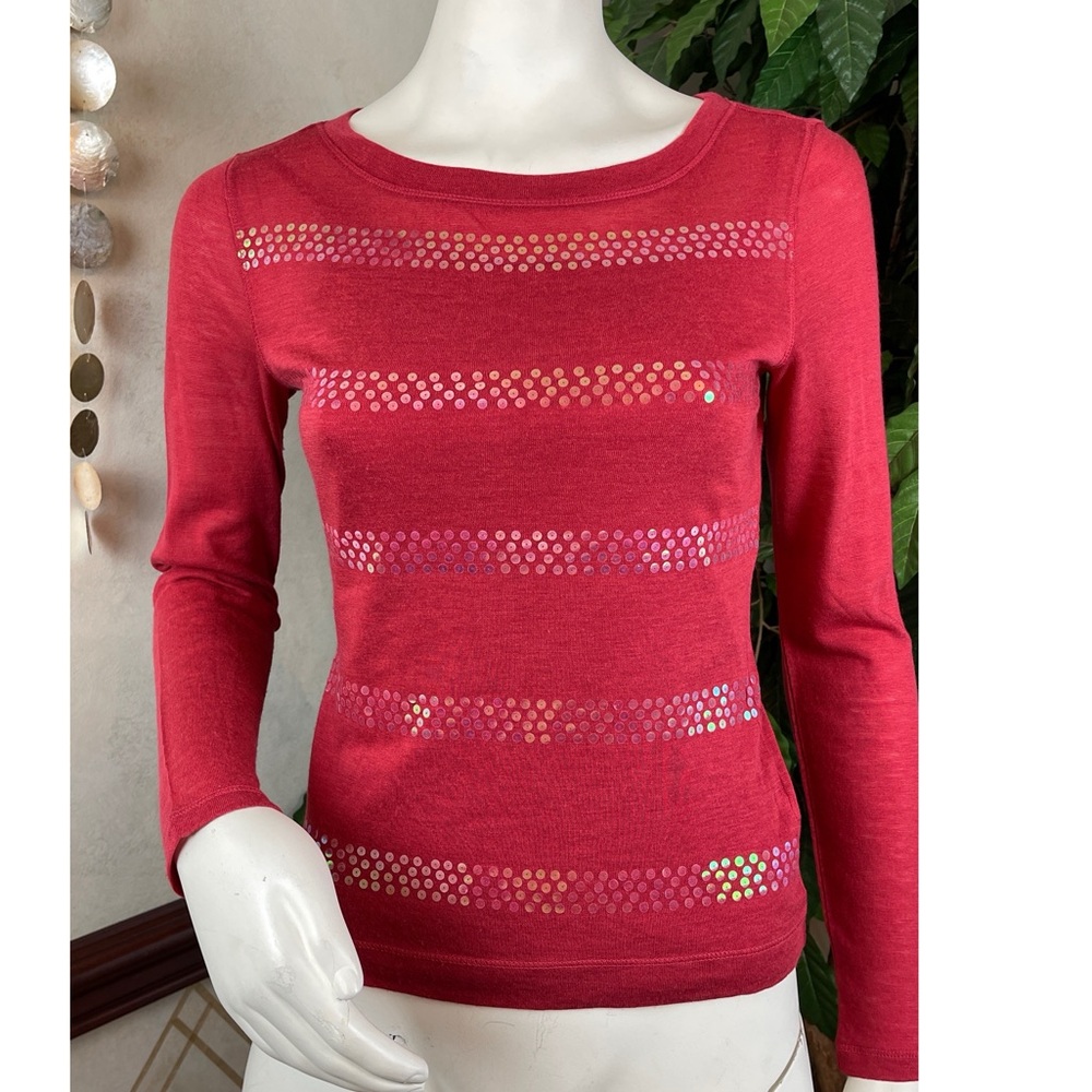 THE LIMITED SEQUIN ACCENT TOP & MATCHING CAMISOLE